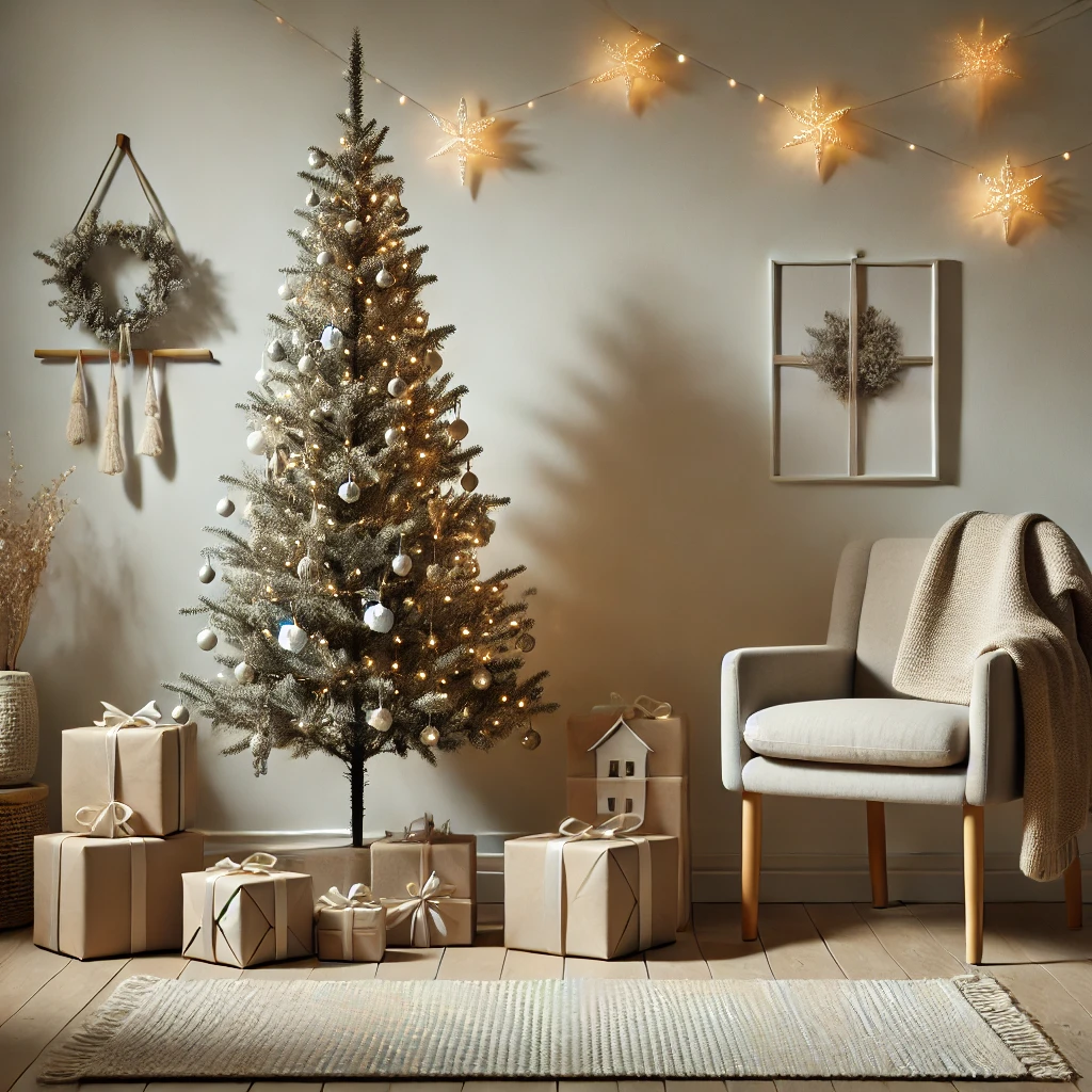 Cute and Minimalist Christmas Tree Ideas for Tiny Living Spaces